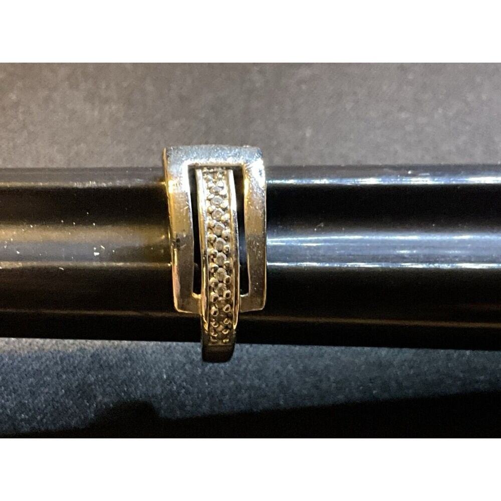 Size 8 LA Belt Design W/ Diamond Chips Ring